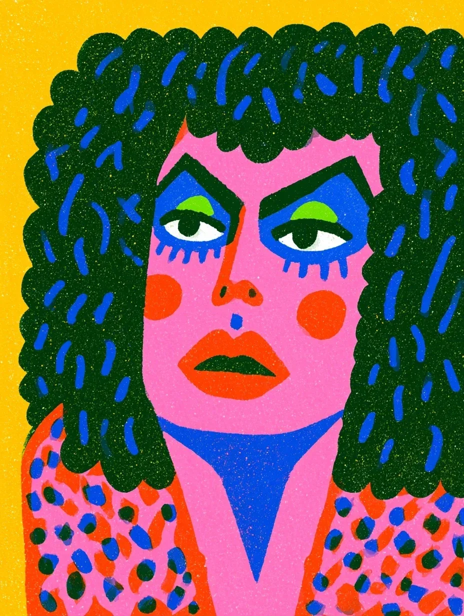 MJ作品分享｜Tim Curry博士Frank n Furter角色插画解析