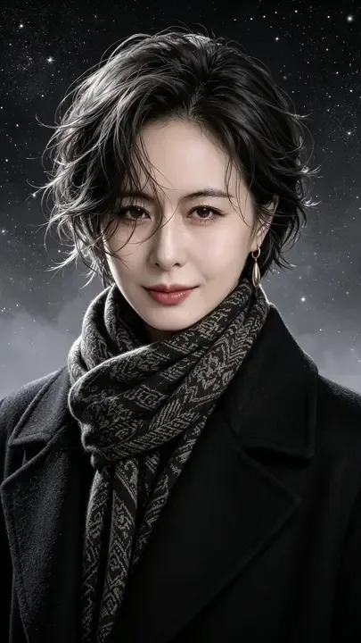 即梦一张AI超近景特写|如何做出清冷高级感人像