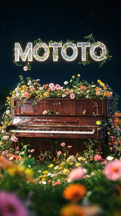 即梦好图分享 | 复古钢琴与花海,MOTOTO字母超治愈