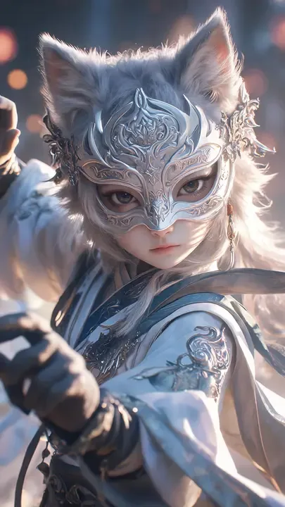 即梦5.0 Lite作品拆解｜剑客猫耳娘，看提示词如何堆叠细节与氛围