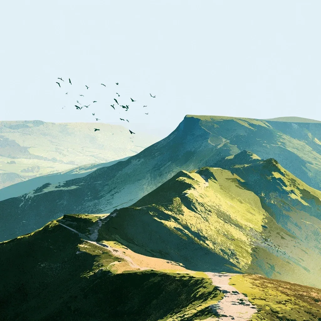 Midjourney作品拆解｜抽象风景插画如何复用｜电商设计师经验