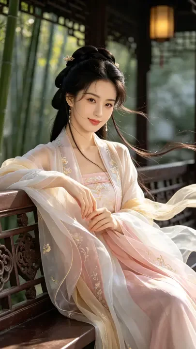 即梦出品古风美人 | 脸部细节和服装光影，拍漫剧能省不少事