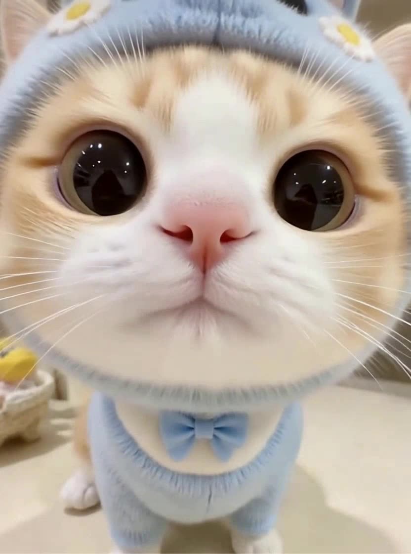 即梦猫咪特写视频｜浅景深、侧逆光与毛发质感