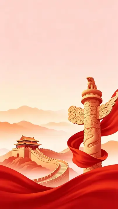 即梦国风插画色彩与构图:漫射光下的视觉引导 | 纵深感营造