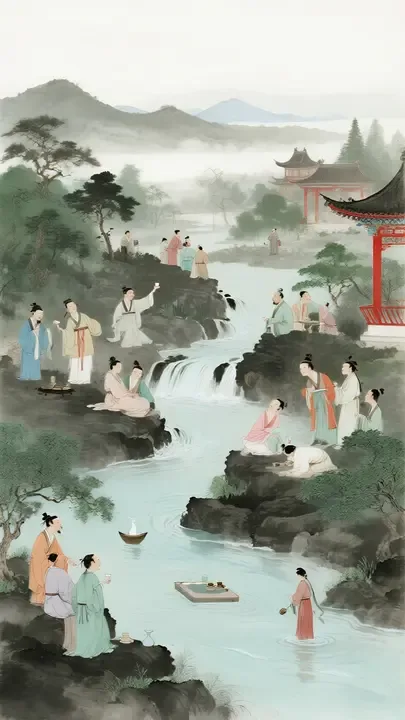 即梦又出神仙画卷！唐代曲水流觞，剪辑分镜怎么拆？