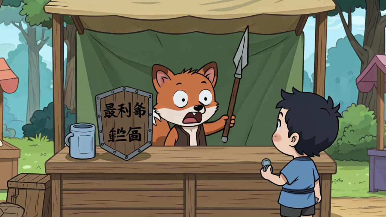 可灵动画拆解 | 自相矛盾小故事，Q版角色剧情衔接强