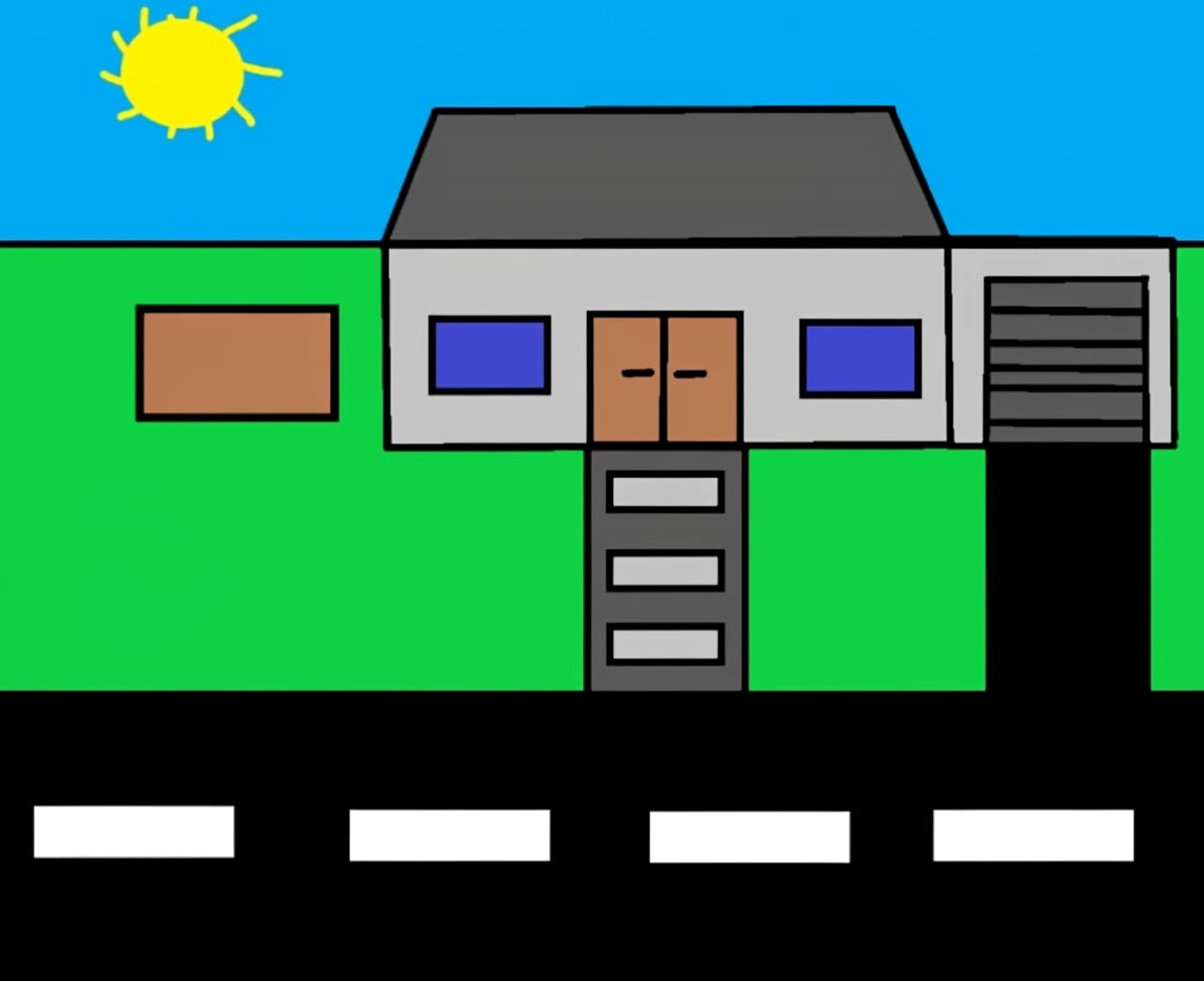 可灵多图合并动画 | 小车穿行涂鸦场景，转场思路给力