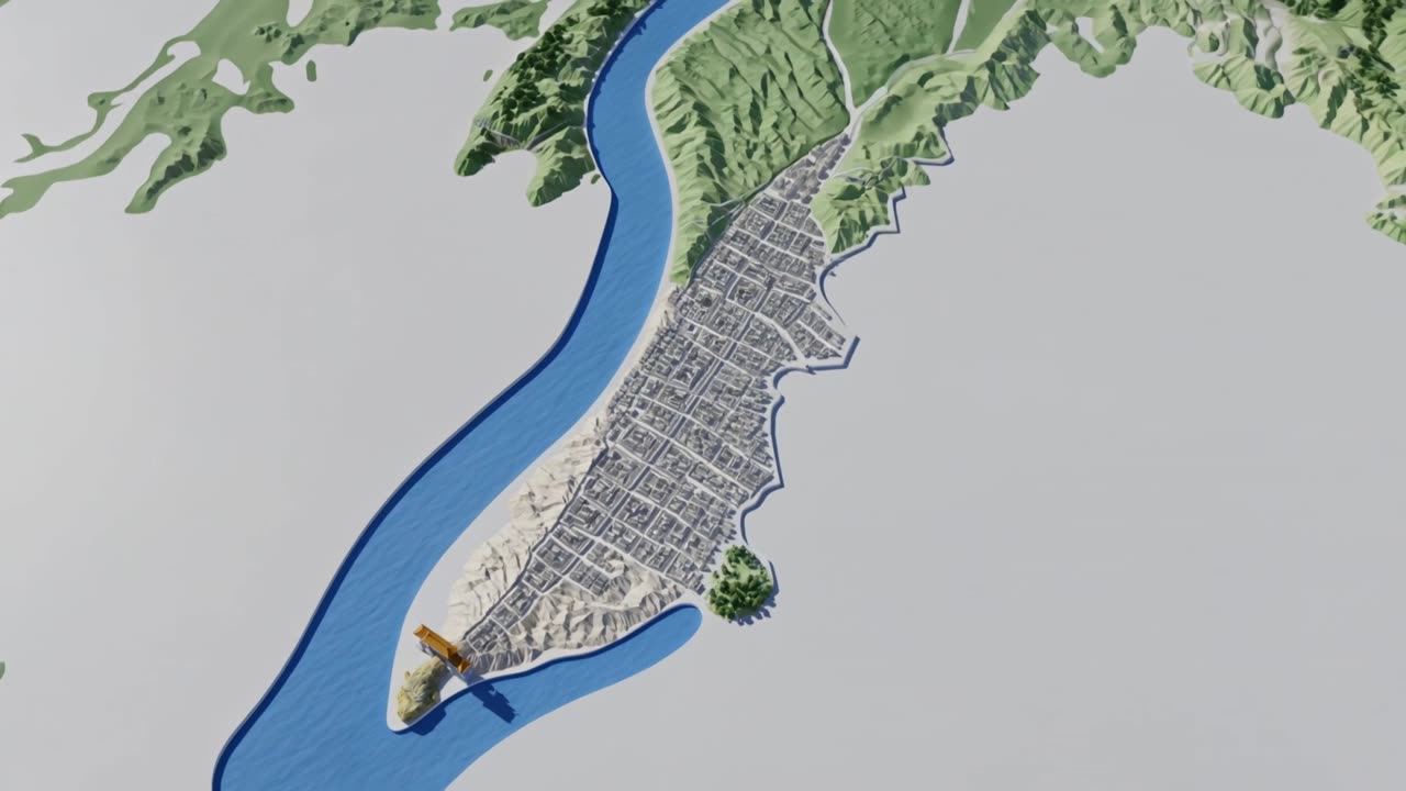 可灵视频3.0新思路：三维重庆地图，黄金门洞的运镜巧思
