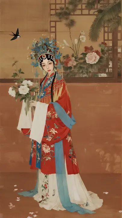 即梦古风昆曲解析：构图留白和细节怎么搭才出彩