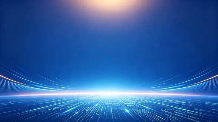 即梦科技感背景图分享｜蓝色渐变构图值得拆解
