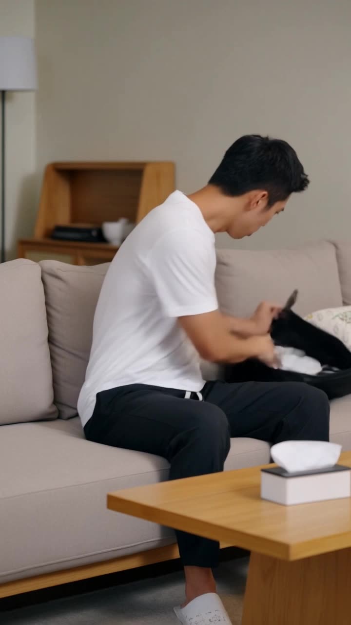 可灵生成生活流短视频｜手机在哪？失忆梗AI也能拍出共鸣