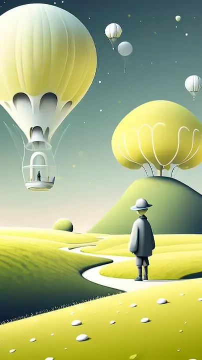 即梦佳作鉴赏:极简留白与超现实梦幻意境
