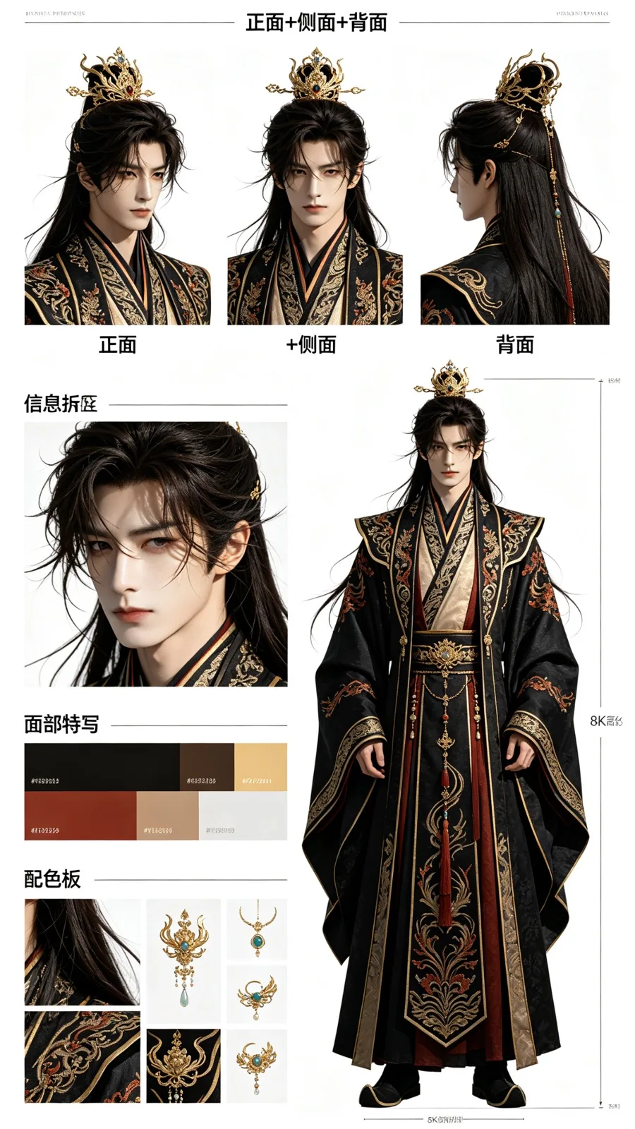 即梦出品 | 国风人设图的排版巧思与细节呈现