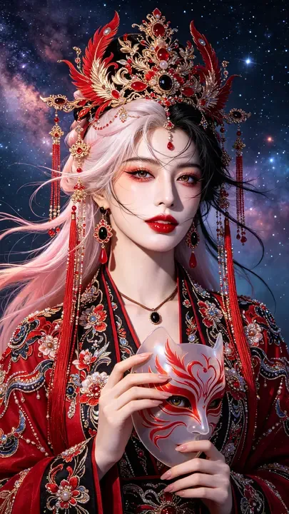 即梦古风人像 | 拆解超复杂细节提示词，学会多层堆叠法