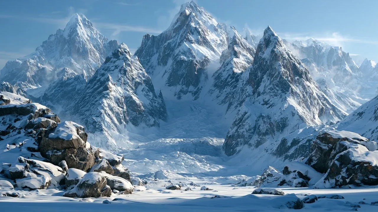 Midjourney雪山布景解析 | 尝试虚假感的提示词模板