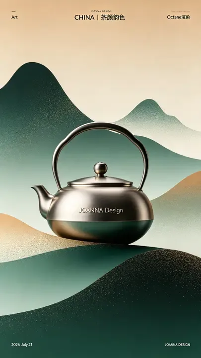 即梦作品拆解｜极简国潮风景舟石瓢海报设计