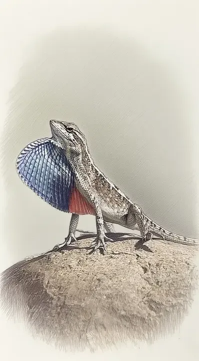即梦 | 彩铅风爬行动物插画,提案效率拉满的商业感