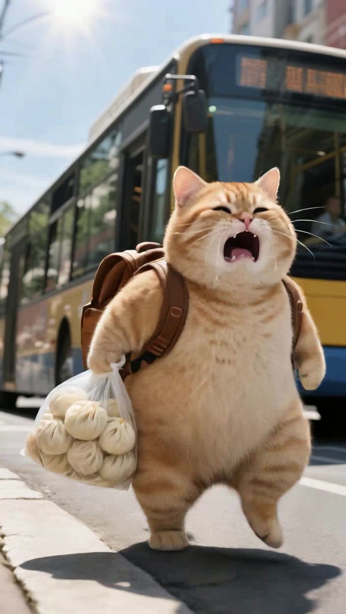 即梦视频拆解｜橘猫追车场景，提案效率与商业感