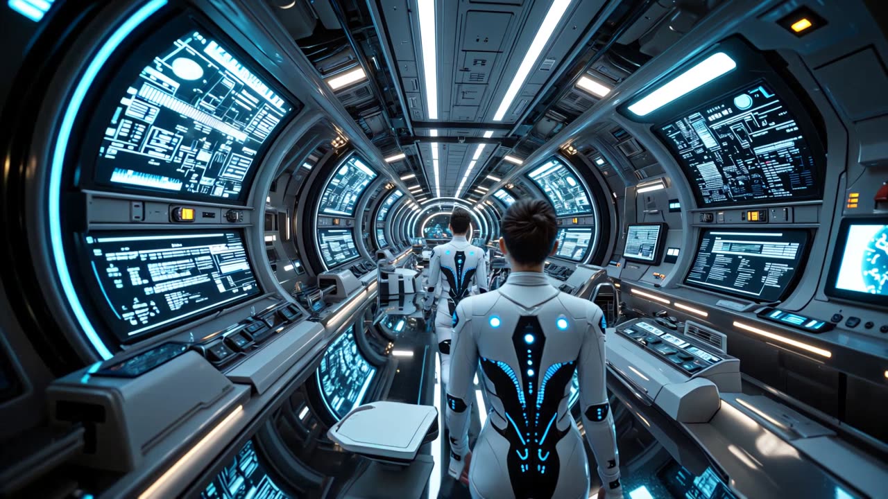可灵未来主义科幻视频：这光影和材质，提案图直接用不改