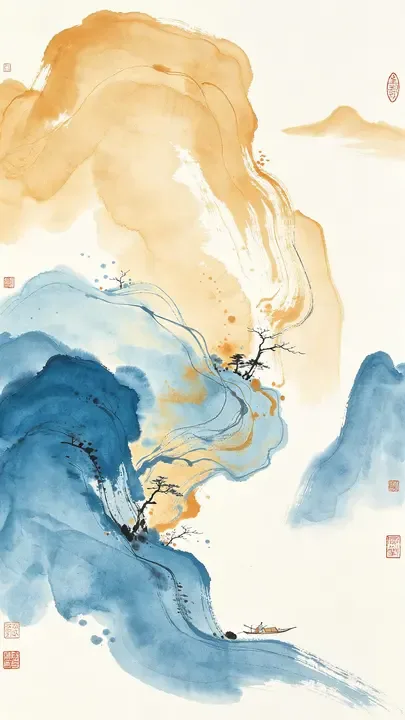 即梦新水墨作品拆解 | 东方意境与西方印象的巧妙融合