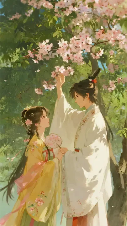 即梦这张汉服图解析：硬光细节和服装纹饰的精准呈现 | 视觉对比