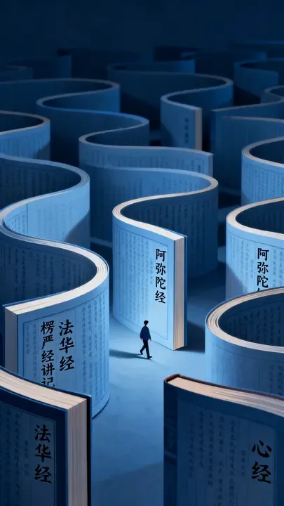即梦上看到一个「书本迷宫」作品 | 构图和意境都特别棒
