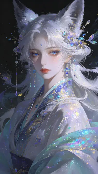 即梦高甜奇幻风狐妖分享 | 冷白皮与珠光肌理的冲突美