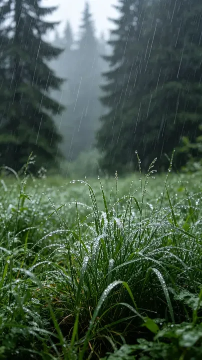 雨中林地景深表现 | 即梦的写实摄影质感值得看