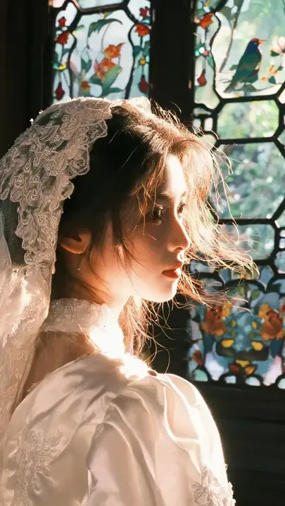 即梦的民国风婚纱角色 | 逆光构图和光影细节值得学