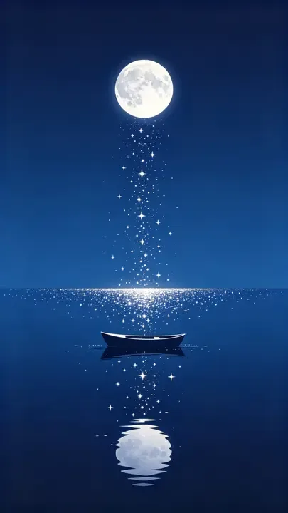 即梦作品拆解 | 极简构图如何营造夜空的寂静与诗意