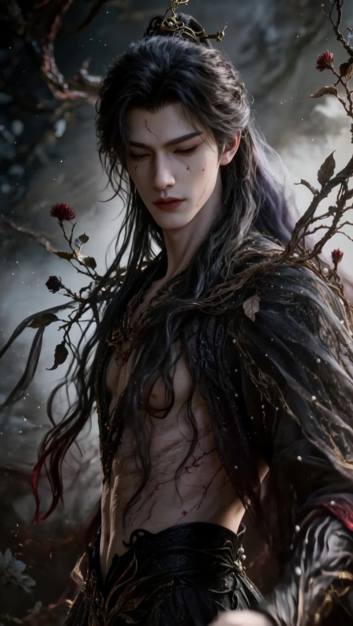 可灵新作：墨黑藤蔓缠绕的清冷贵公子 | 情绪与光影叙事