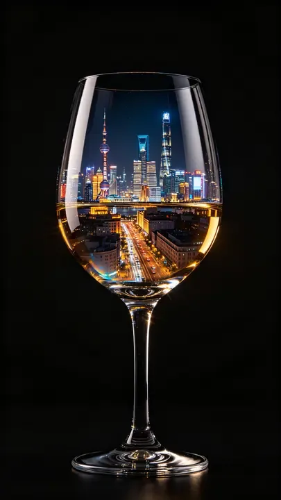 即梦好图拆解：酒杯里的上海夜景，看情绪和光影如何叙事