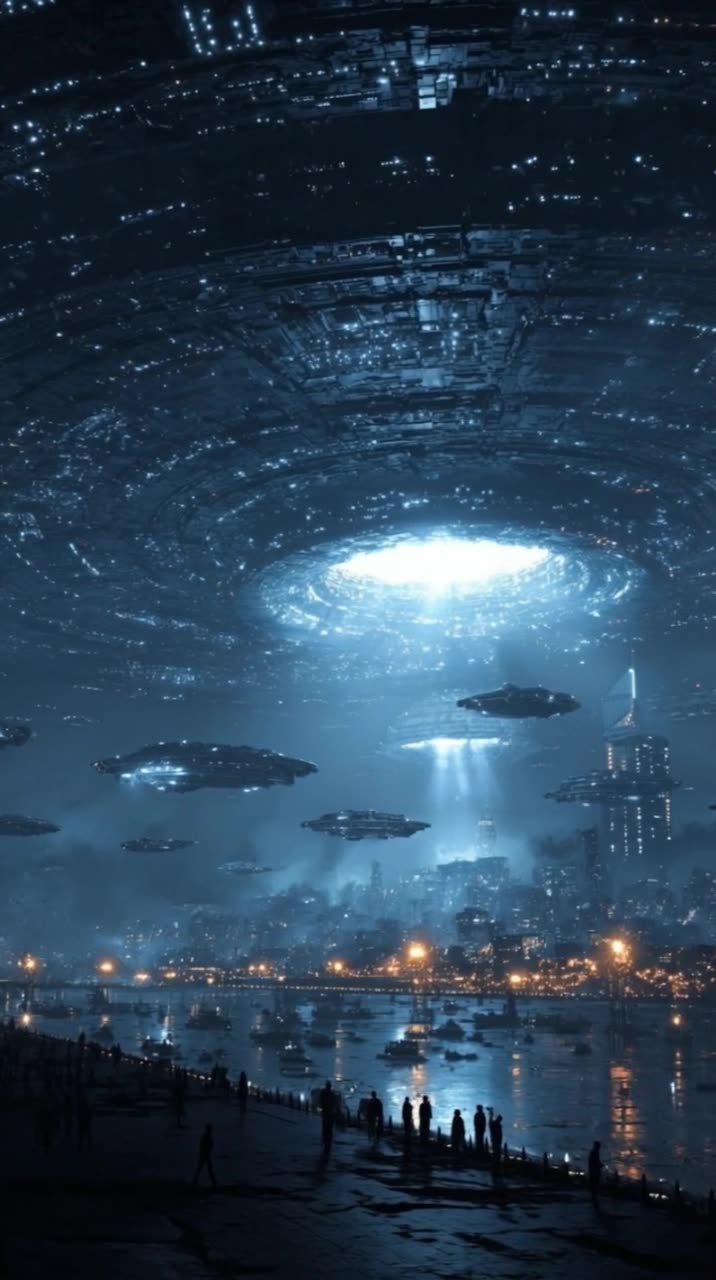 可灵这支短片｜AI如何刻画集体震撼与人类渺小