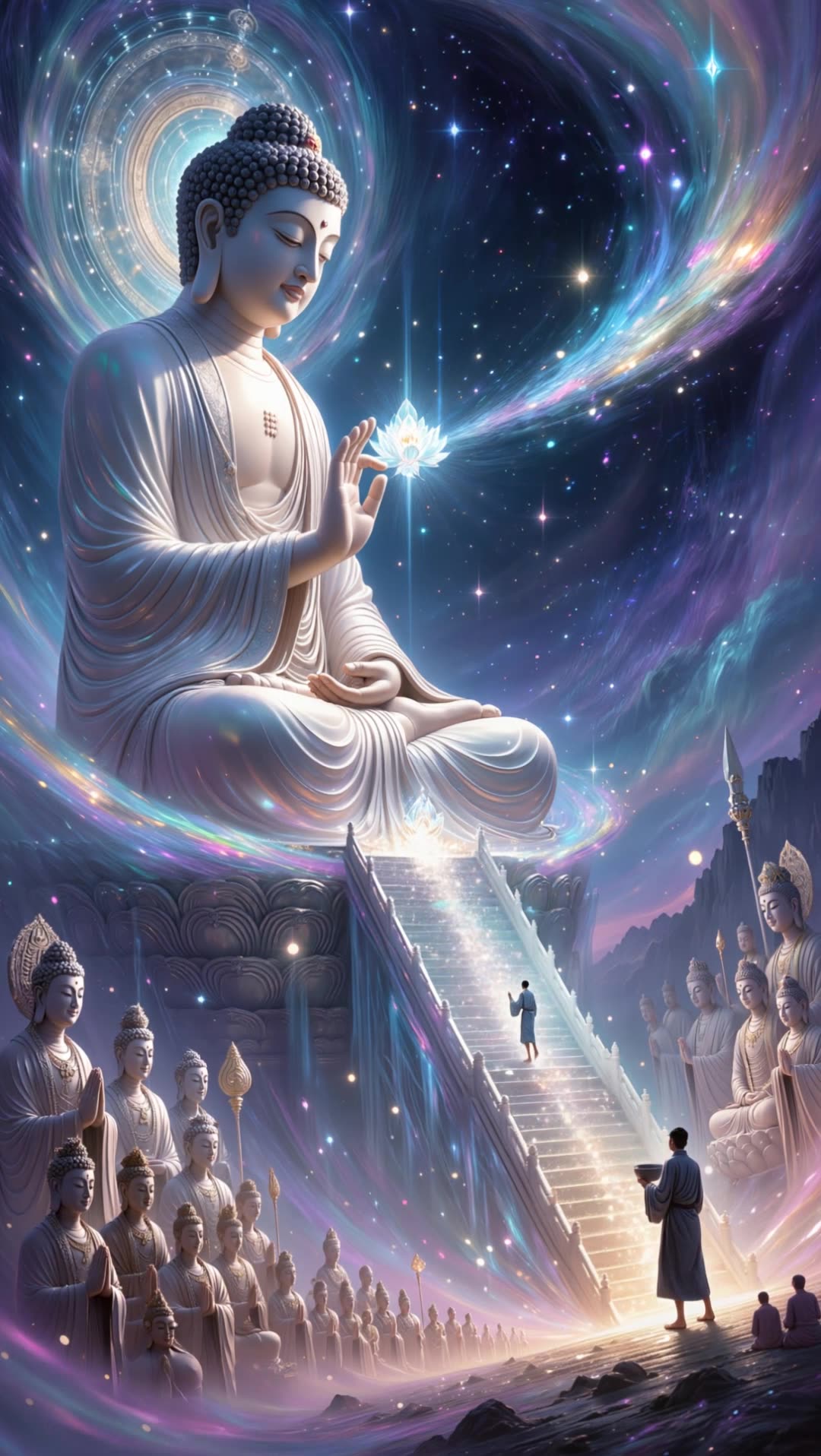 可灵《法华经》讲法盛典 | 宇宙光影叙事 | 二次元佛光梯