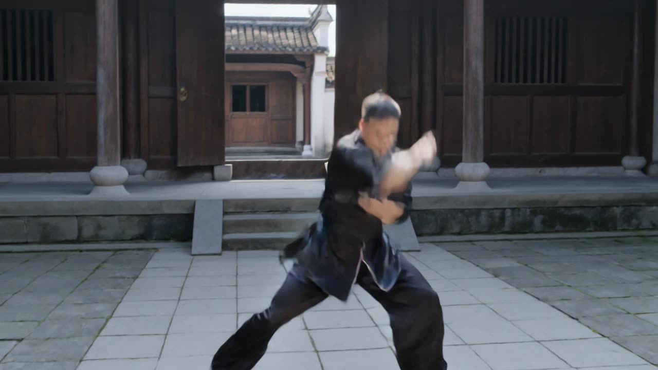 可灵视频3.0八极拳｜拆解运镜和动作衔接的细节