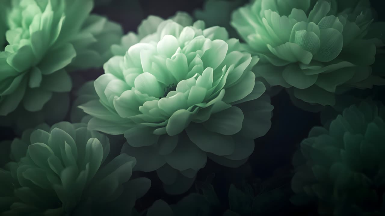 可灵作品拆解｜慢镜头绿花变焦：运镜和细节营造氛围感