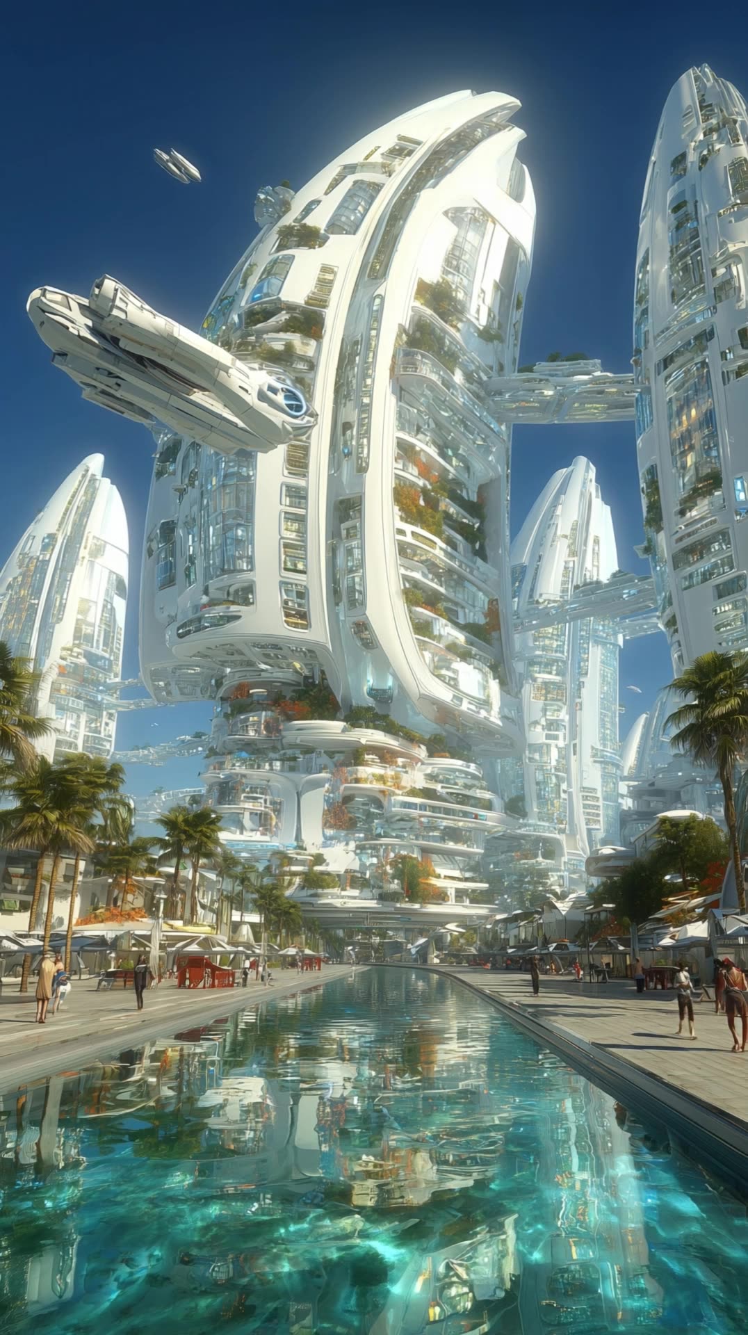 可灵运镜教科书 | 瞬间提速穿越未来都市 | 精准首尾帧控制