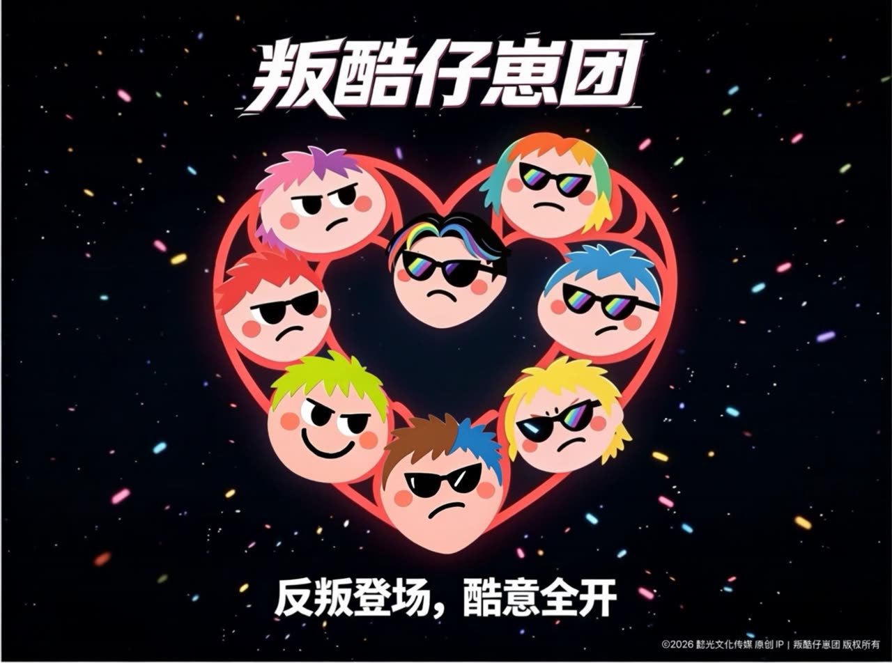 可灵动画风出道视频：好莱坞韩系运镜拆解 | 叛酷仔崽团出场