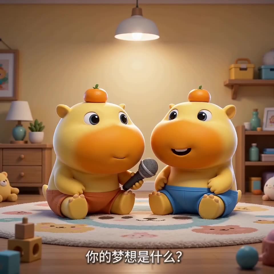 即梦视频：小噜噜烤地瓜的梦想｜一镜到底+对话字幕解析