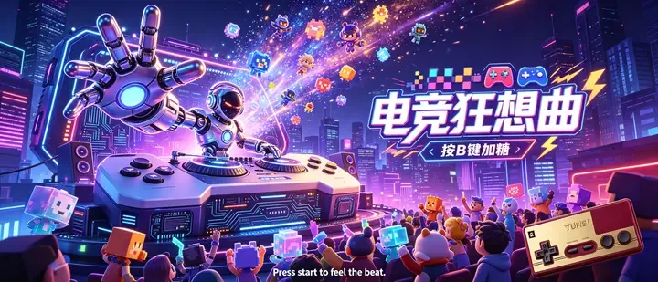 即梦这张电竞海报太吸睛了！ | 拆解精细构图和炫酷光影