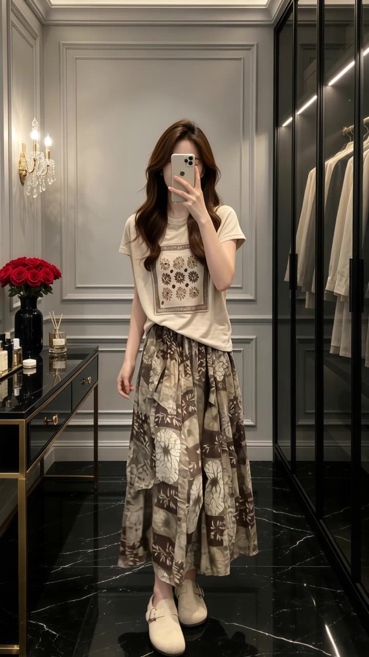 可灵对镜自拍作品解析 | 拆解视频里的动作卡点与运镜