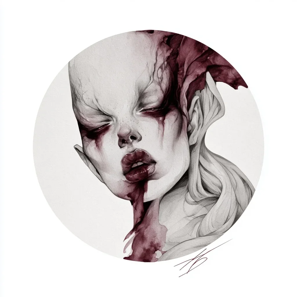 Midjourney作品分享｜James Jean风格的线条与构图解析