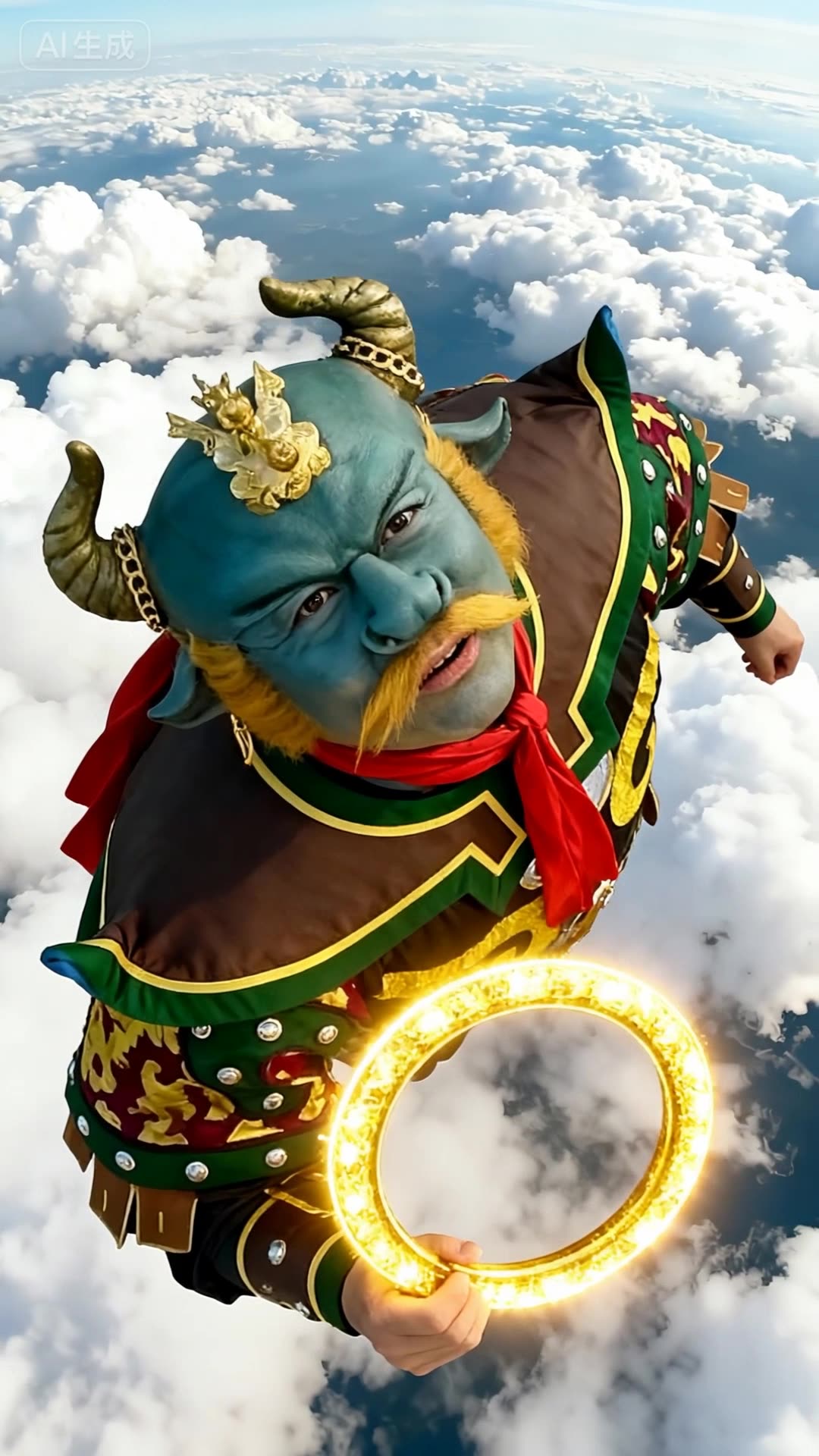 可灵这运镜和转场太丝滑了 | 金光化形与云海翻腾的东方幻想