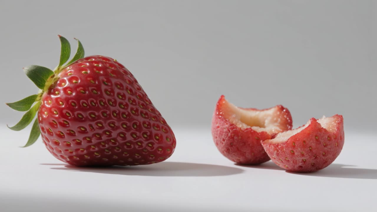 可灵视频：草莓静物实拍风拆解｜商用级AI短片是如何“欺骗”眼睛的