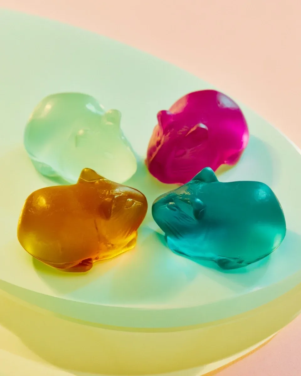 MJ产品照 | 半透明小仓鼠果冻皂的构图与用色解析