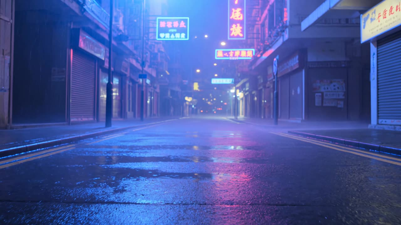 可灵作品分享：90年代香港雨夜，情绪和镜头语言