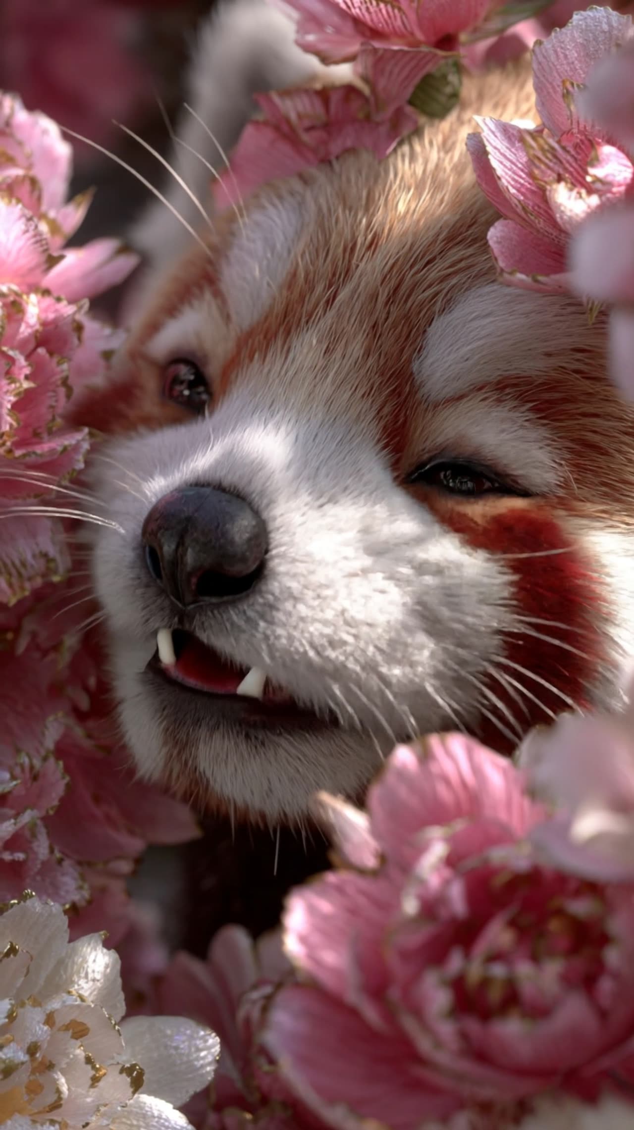 可灵视频｜花丛小熊猫的镜头语言分析：特写与Tracking shot的叙事